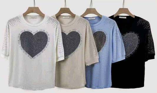 T-shirt donna Miss Kiss all'ingrosso modello MS-A562 - L&Y