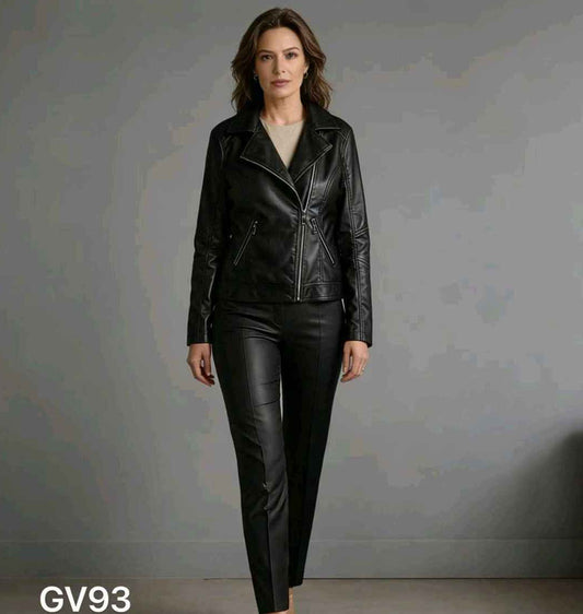 Giacca di ecopelle taglia comoda donna Z-Design all'ingrosso modello GV93 - L&Y