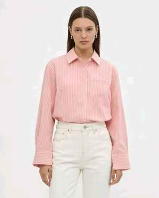 Camicia donna Blu Deise all'ingrosso modello CR-2557 - L&Y