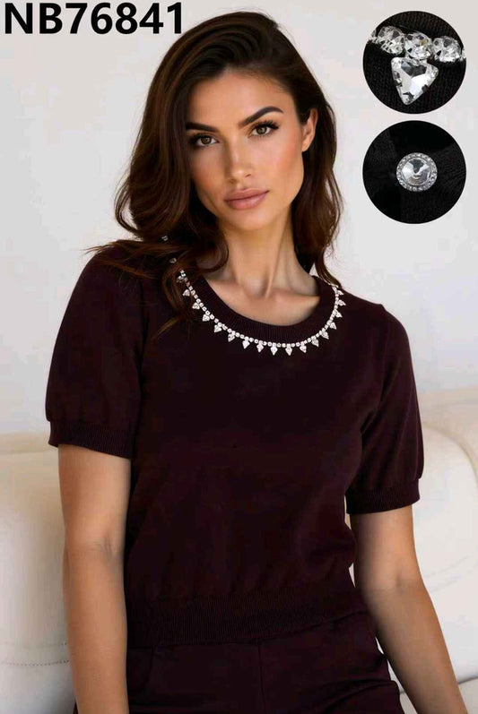 Maglia donna Blu Oltre all'ingrosso modello NB76841 - L&Y