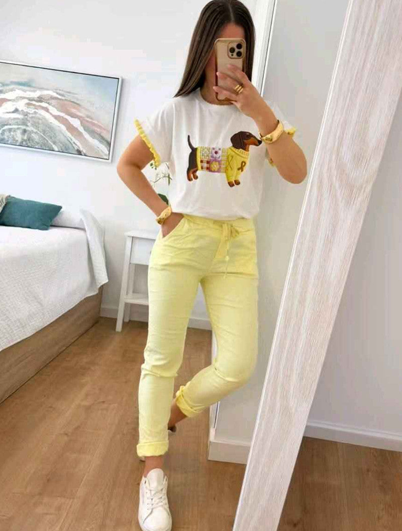 T-shirt donna K N T all'ingrosso modello 1556 - L&Y