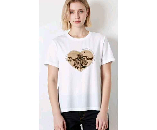 T-shirt donna Miss Kiss all'ingrosso modello SMR20113 - L&Y