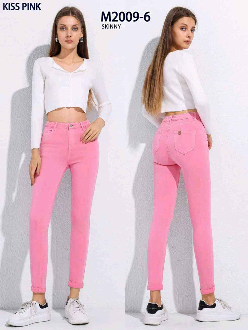 Jeans donna Kiss Pink all'ingrosso modello M2009 - L&Y