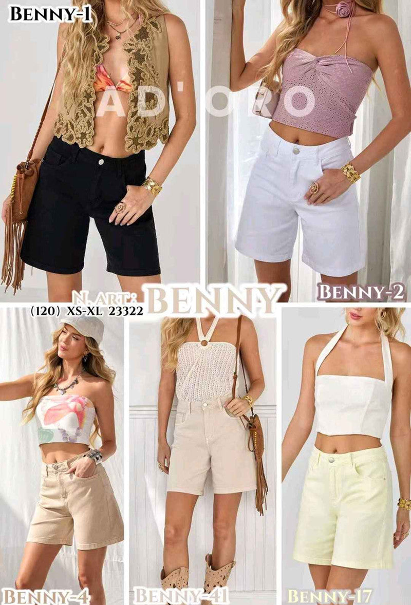 Shorts donna AD'ORO all'ingrosso modello BENNY - L&Y