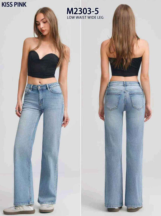 Jeans donna Kiss Pink all'ingrosso modello M2303 - L&Y