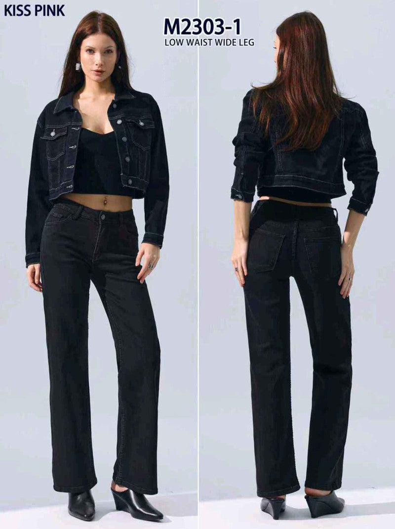 Jeans donna Kiss Pink all'ingrosso modello M2303 - L&Y