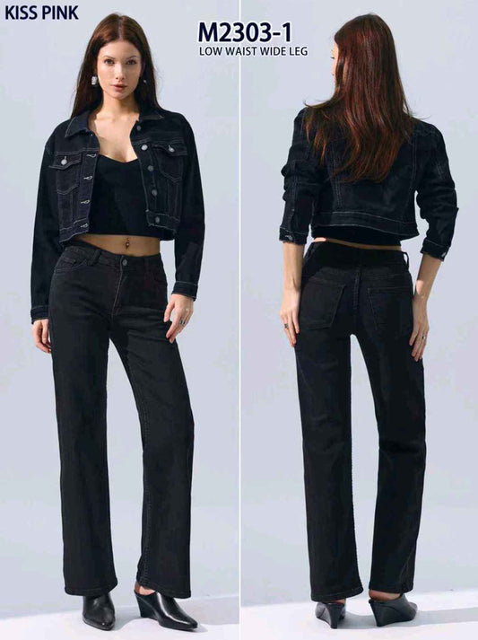 Jeans donna Kiss Pink all'ingrosso modello M2303 - L&Y