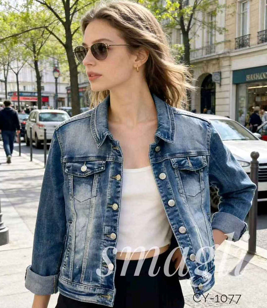 Giacca di jeans donna Smagli all'ingrosso modello CY-1077 - L&Y