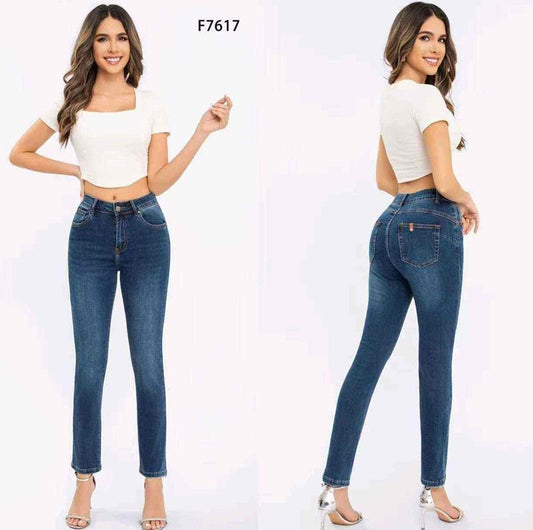 Jeans taglia comoda donna Farfallina all'ingrosso modello F7617 - L&Y