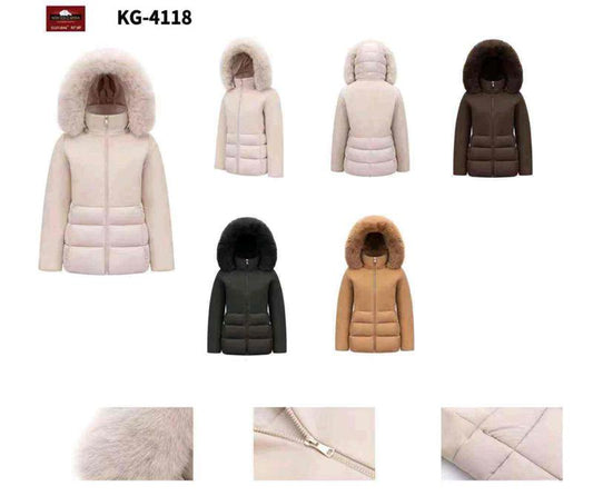 Giubbotto donna Ellen Rose all'ingrosso modello KG4118 - L&Y