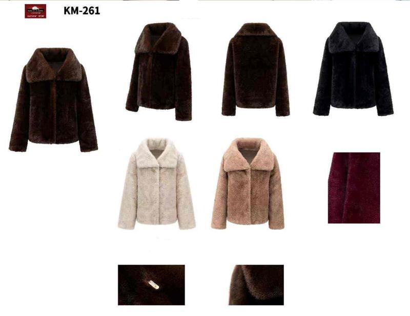 Ecopelliccia donna Ellen Rose all’ingrosso modello KM-261 - L&Y