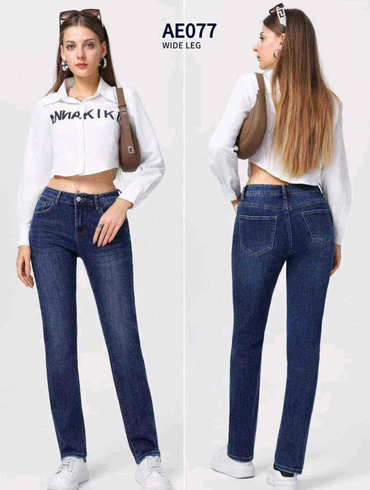 Jeans taglia comoda donna Kiss Pink all'ingrosso modello AE077 - L&Y