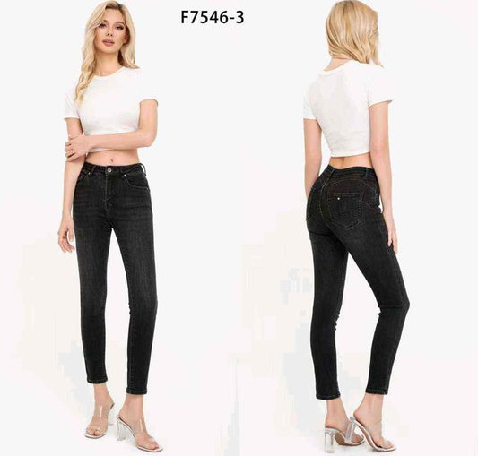 Jeans donna Farfallina all'ingrosso modello F7546-3 - L&Y