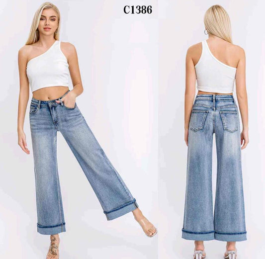 L&Y-Water Jeans-C1386-#H1