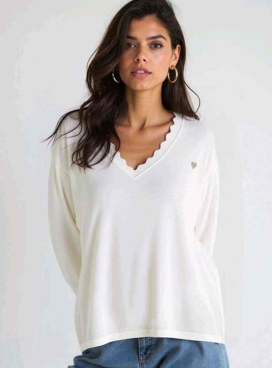 Maglia donna Blu Oltre all'ingrosso modello FB86483 - L&Y