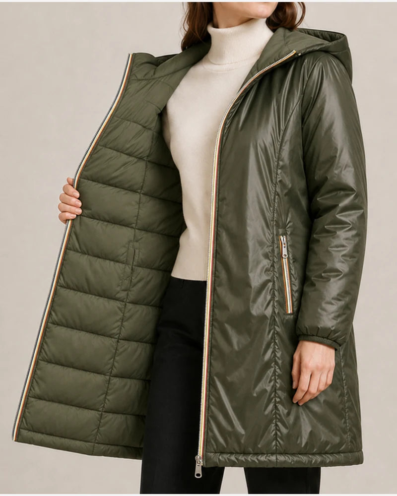 Giubbotto donna Blu Deise verde all'ingrosso modello 882 - L&Y