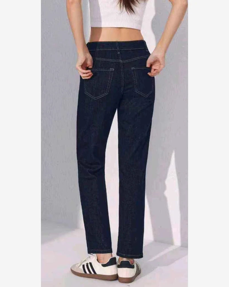 Jeans taglia comoda donna Kiss Pink all'ingrosso modello AE120 - L&Y - foto 2