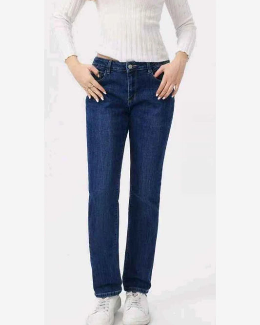 Jeans taglia comoda donna Kiss Pink all'ingrosso modello AE131 - L&Y