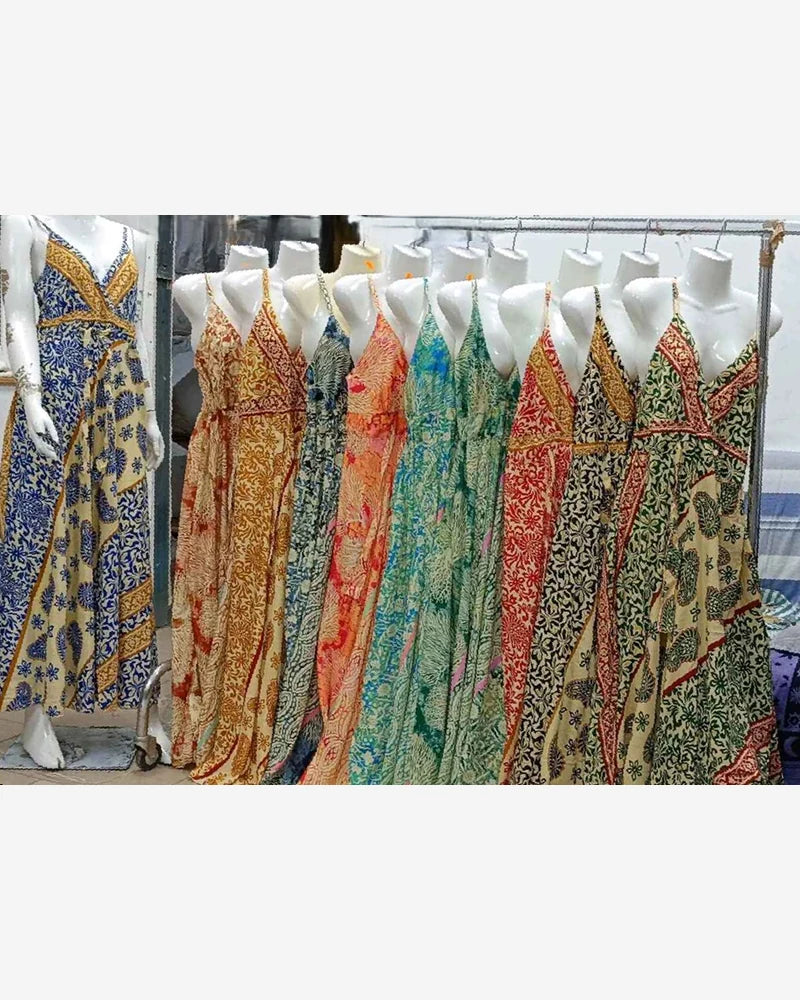 Vestito indiano donna ASIAN EMPORIUM misto all'ingrosso modello AES-05 - L&Y
