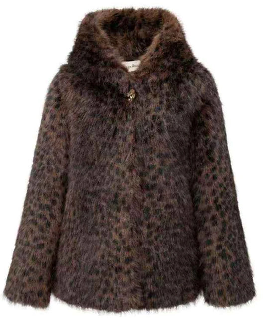 Ecopelliccia donna Ellen Rose leopardato all'ingrosso modello AM270 - L&Y