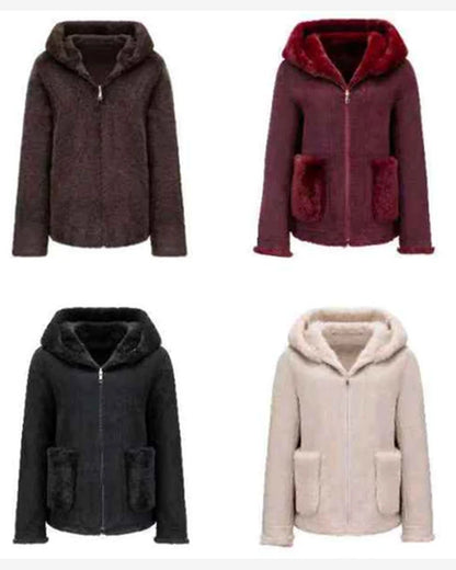 Ecopelliccia donna Ellen Rose marrone all'ingrosso modello AM275 - L&Y - foto 2