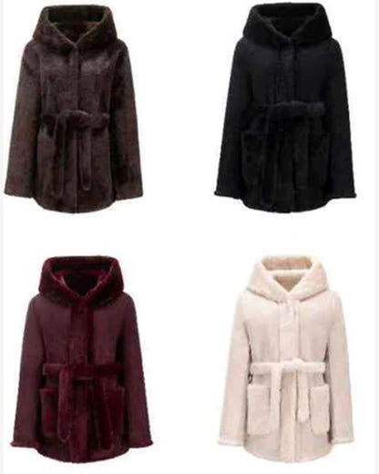 Ecopelliccia donna Ellen Rose marrone all'ingrosso modello AM276 - L&Y - foto 2