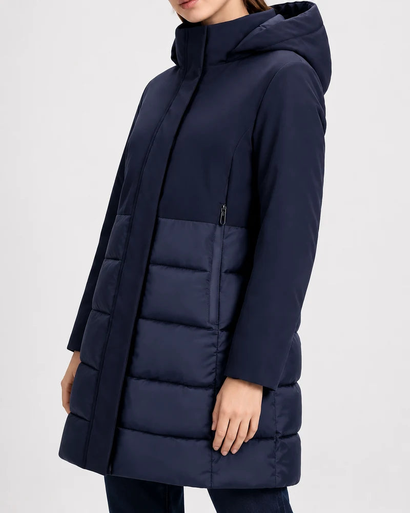 Giacca taglia comoda donna Ellen Rose blu all'ingrosso modello AT155 - L&Y
