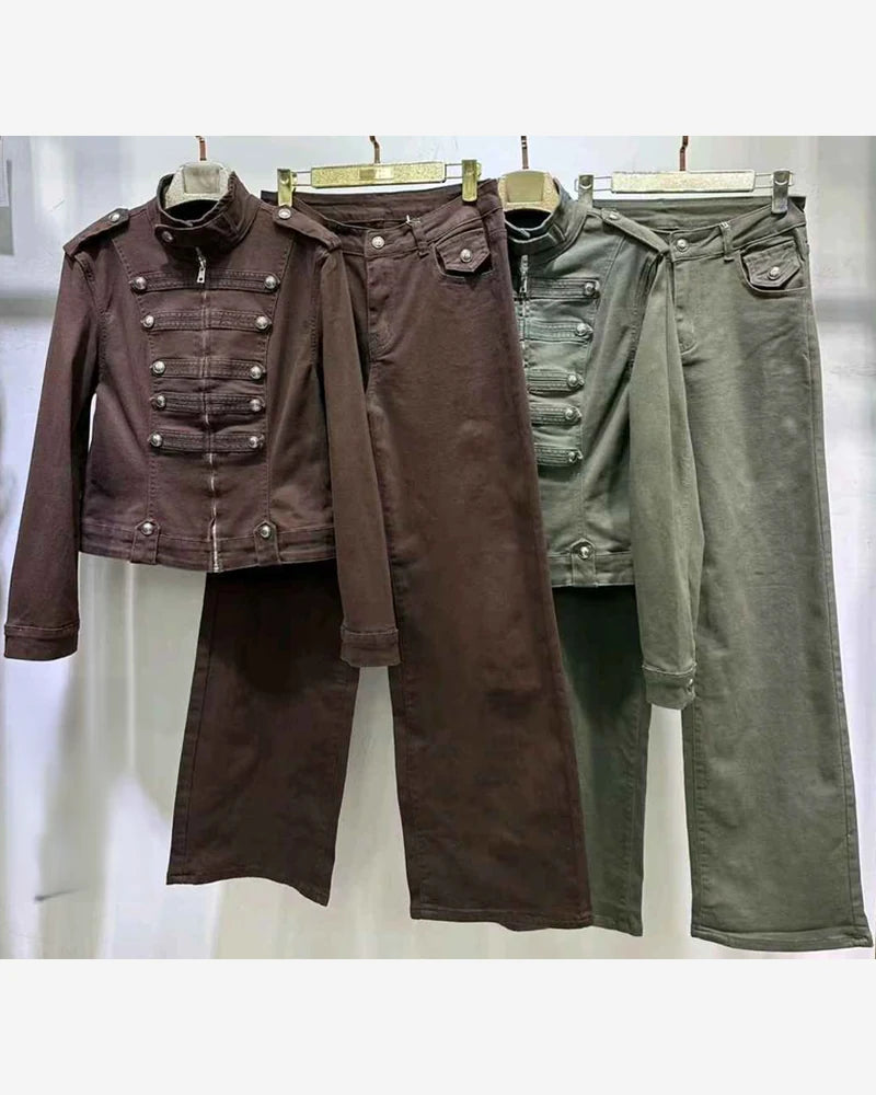 Completo donna Vinceotto verde all'ingrosso modello B-391 - L&Y - foto 2
