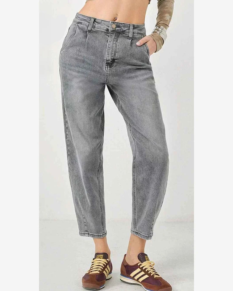 Jeans donna AD'ORO Grigio-15 all'ingrosso modello BELLA - L&Y