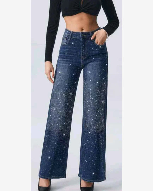 Jeans donna Eilous Jeans blu all'ingrosso modello BK517 - L&Y