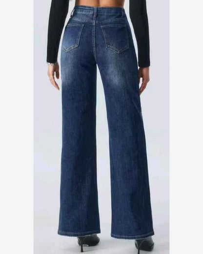Jeans donna Eilous Jeans blu all'ingrosso modello BK517 - L&Y - foto 2
