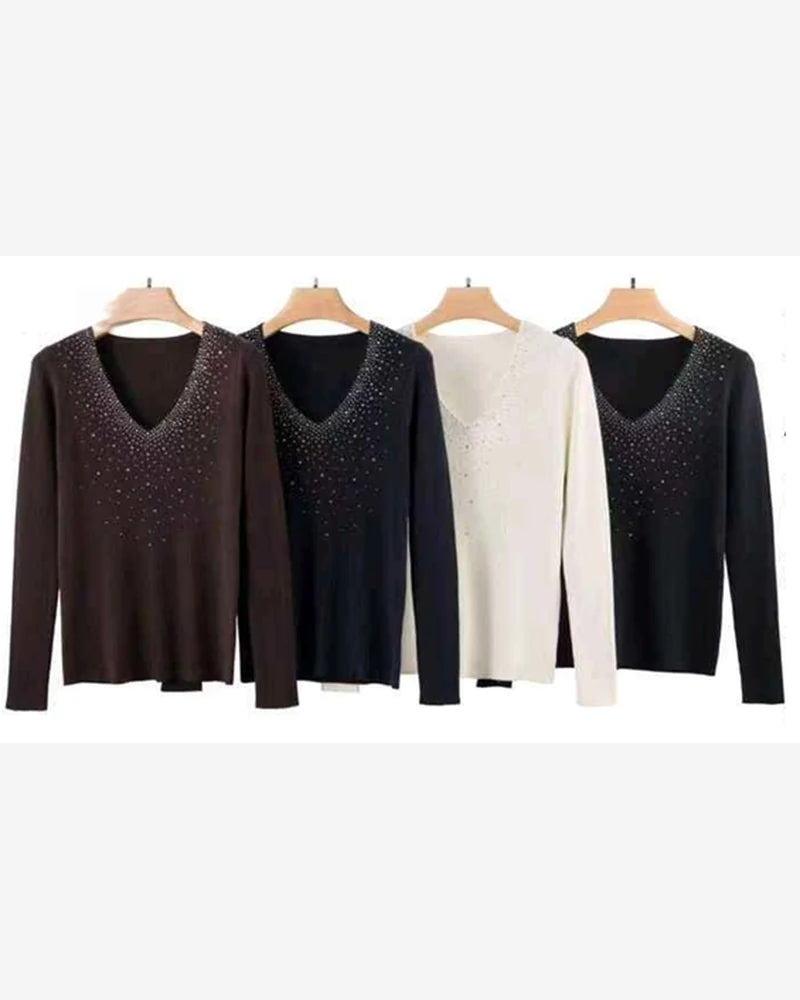 Maglia donna Vinceotto misto all'ingrosso modello C-3595 - L&Y - foto 2