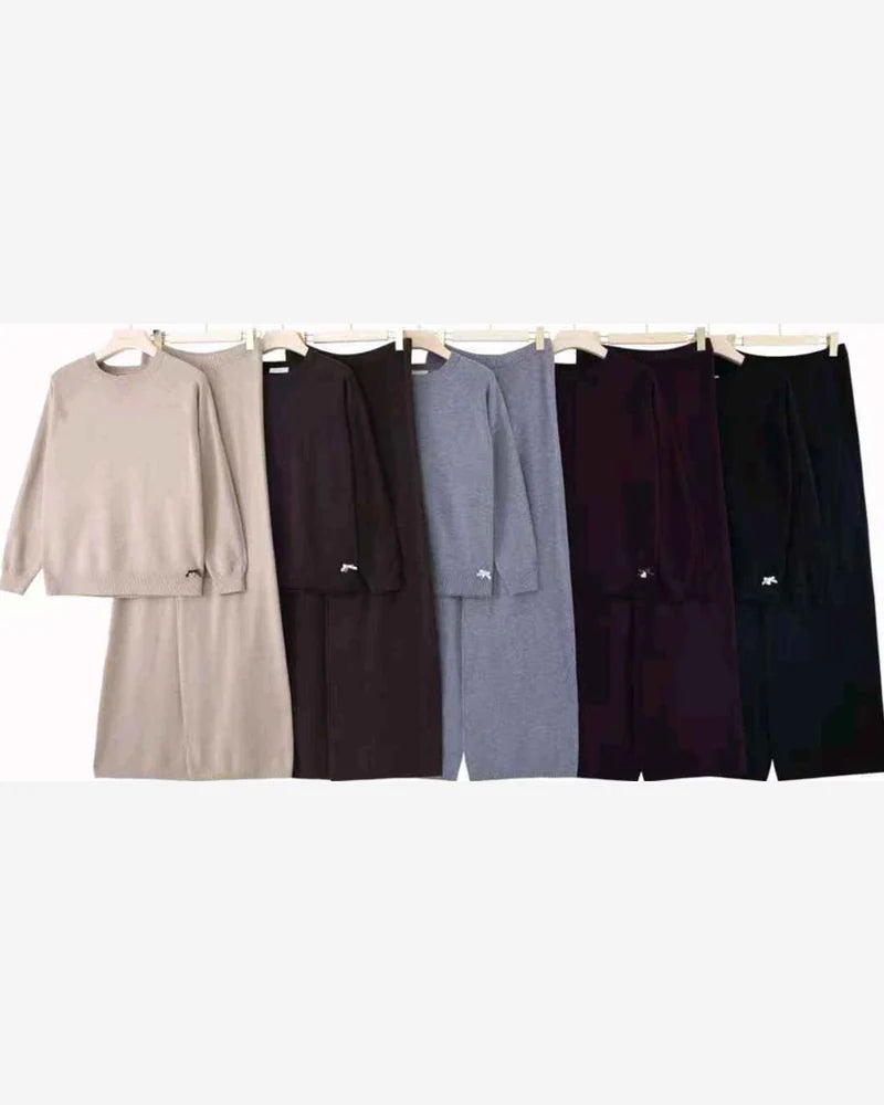 Completo donna Blu Oltre misto all'ingrosso modello CBE84552CV - L&Y - foto 2