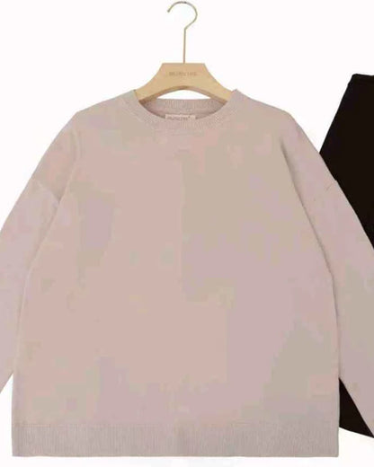 Maglia donna Blu Oltre misto all'ingrosso modello CBS84544 - L&Y