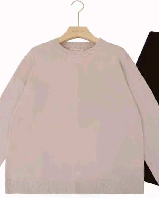 Maglia donna Blu Oltre misto all'ingrosso modello CBS84544 - L&Y