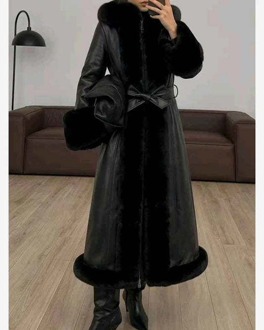 Giacca di ecopelle donna Vincenove all'ingrosso modello DA-0961 - L&Y
