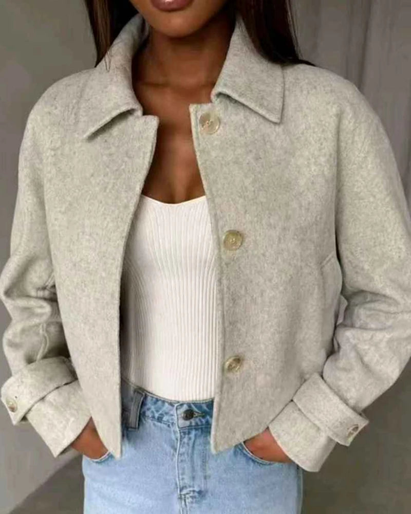 Giacca donna Vincenove beige all'ingrosso modello DA-1142 - L&Y