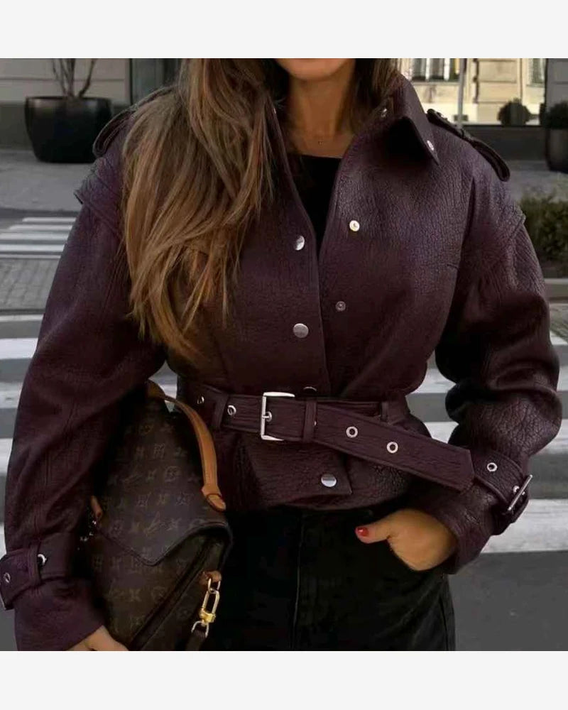 Giacca di ecopelle donna Vinceotto all'ingrosso modello DD109 - L&Y - foto 3