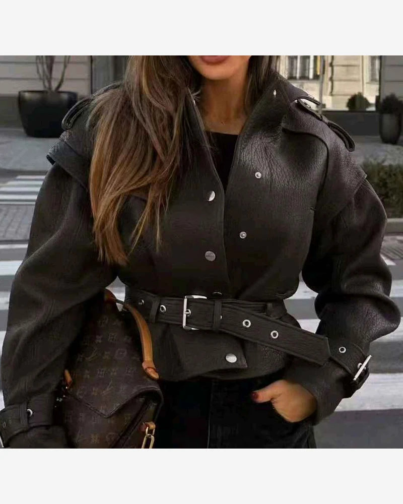 Giacca di ecopelle donna Vinceotto all'ingrosso modello DD109 - L&Y - foto 2