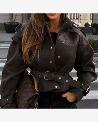 Giacca di ecopelle donna Vinceotto all'ingrosso modello DD109 - L&Y - foto 2