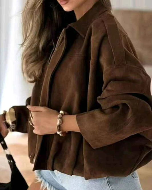 Giacca donna Vinceotto caffè all'ingrosso modello DD92 - L&Y