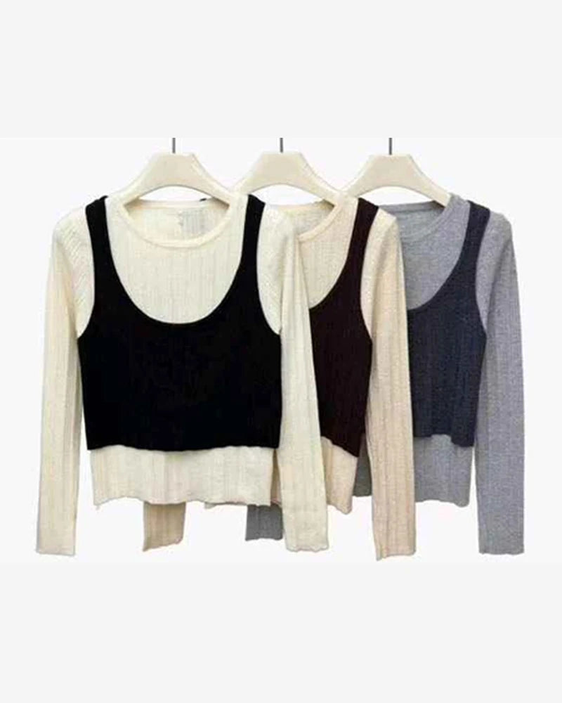 Maglia donna Vinceotto misto all'ingrosso modello DZ93961 - L&Y - foto 2