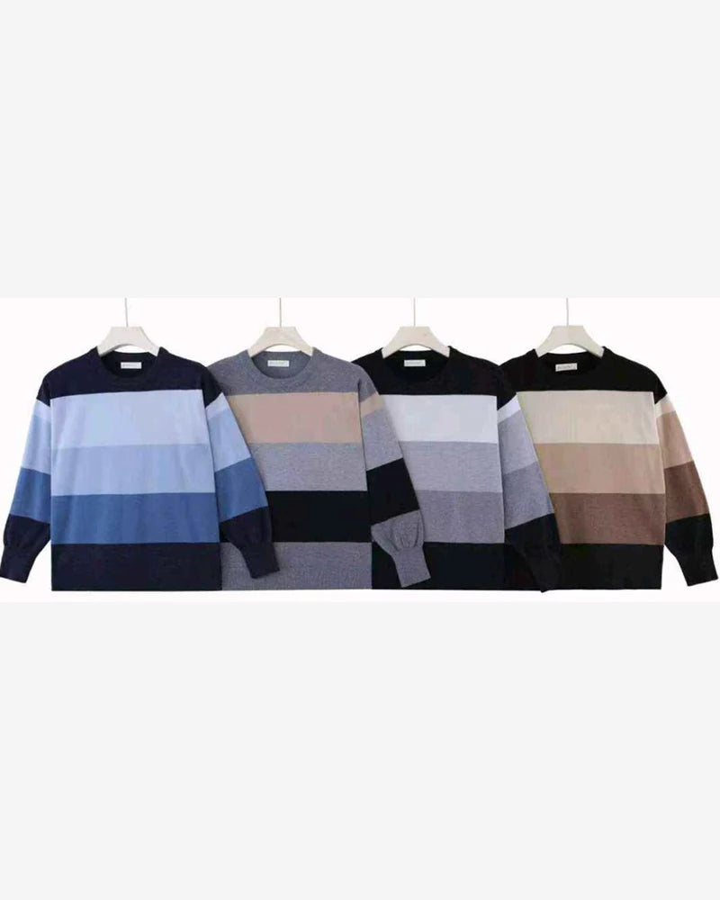 Maglia donna Blu Oltre misto all'ingrosso modello FBS84089 - L&Y - foto 2