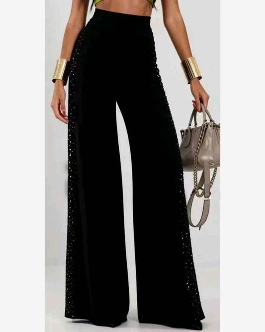 Pantalone donna Jean Louis Francoise nero all'ingrosso modello G65528 - L&Y