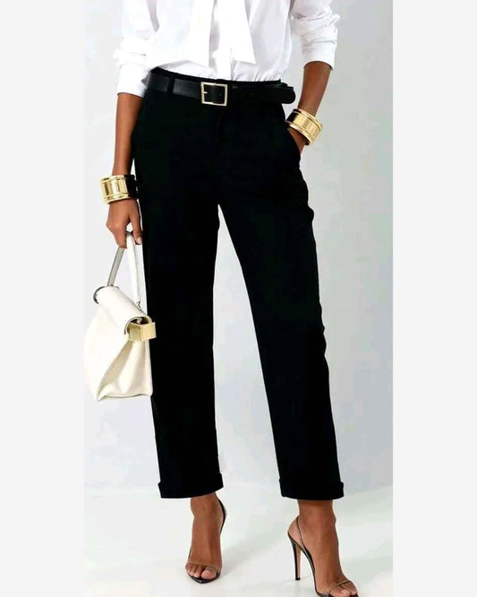 Pantalone donna Jean Louis Francoise nero all'ingrosso modello G67587 - L&Y