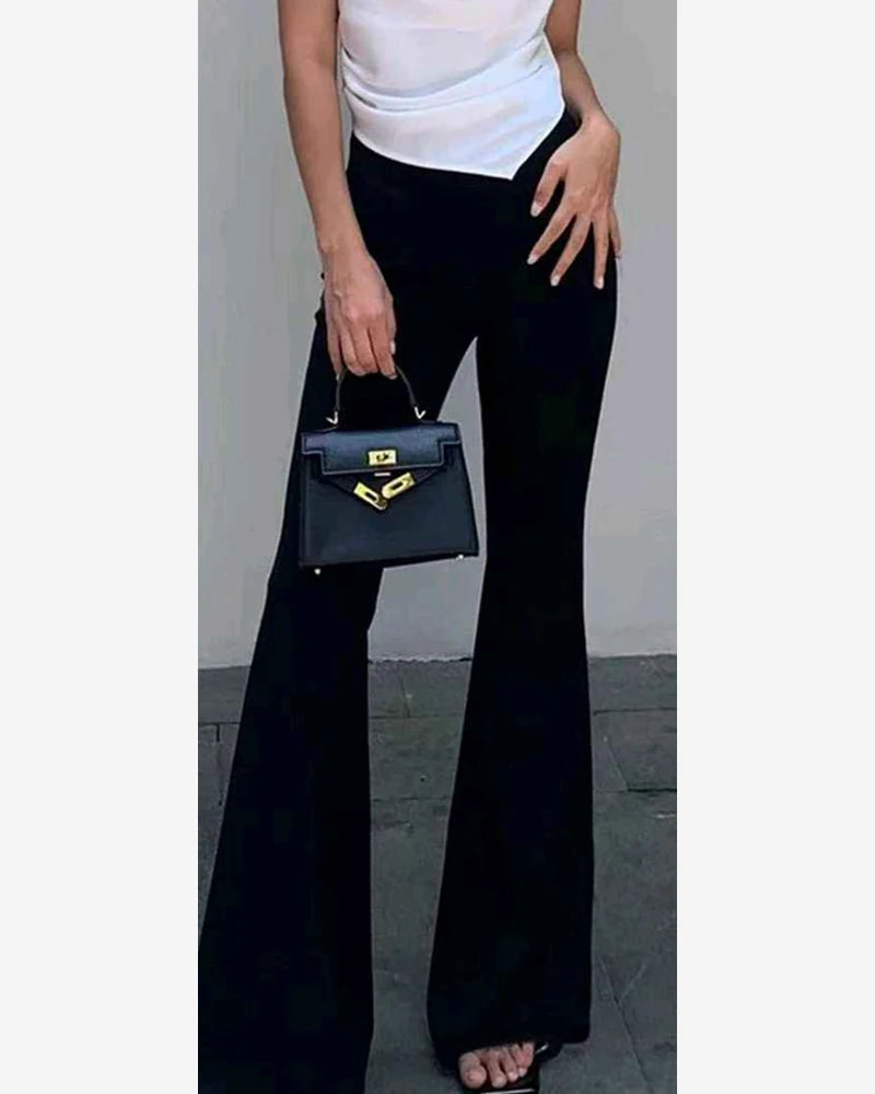 Pantalone donna Jean Louis Francoise nero all'ingrosso modello H50701 - L&Y