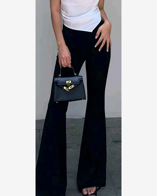 Pantalone donna Jean Louis Francoise nero all'ingrosso modello H50701 - L&Y