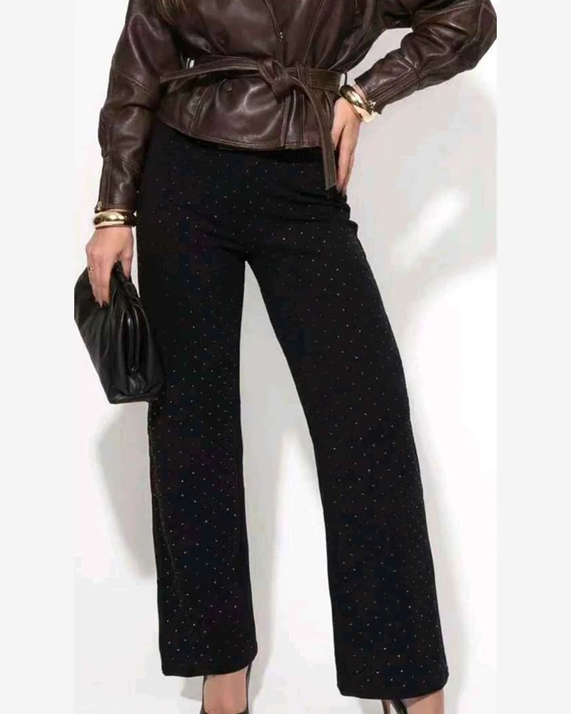Pantalone donna Jean Louis Francoise nero all'ingrosso modello H65178P - L&Y