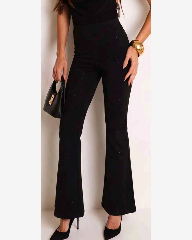 Pantalone donna Jean Louis Francoise nero all'ingrosso modello H65500 - L&Y