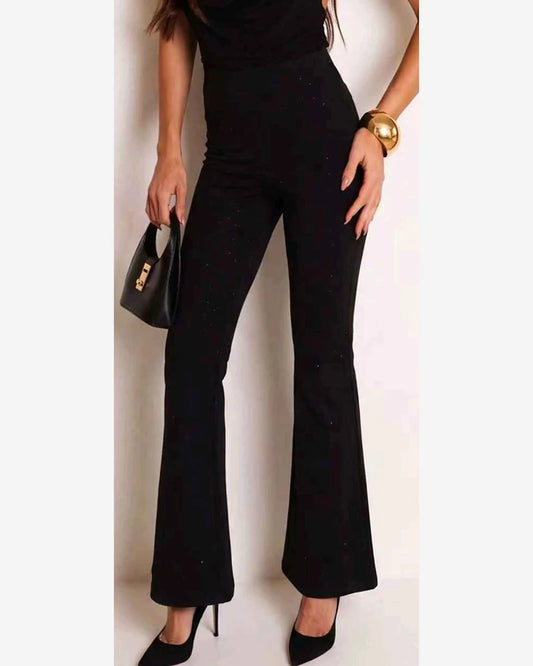 Pantalone donna Jean Louis Francoise nero all'ingrosso modello H65500 - L&Y